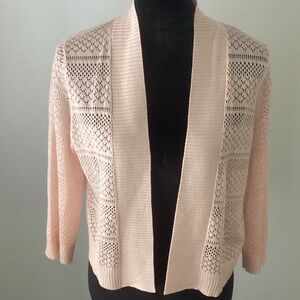 Ronni Nicole cropped Cardigan 3/4 sleeve